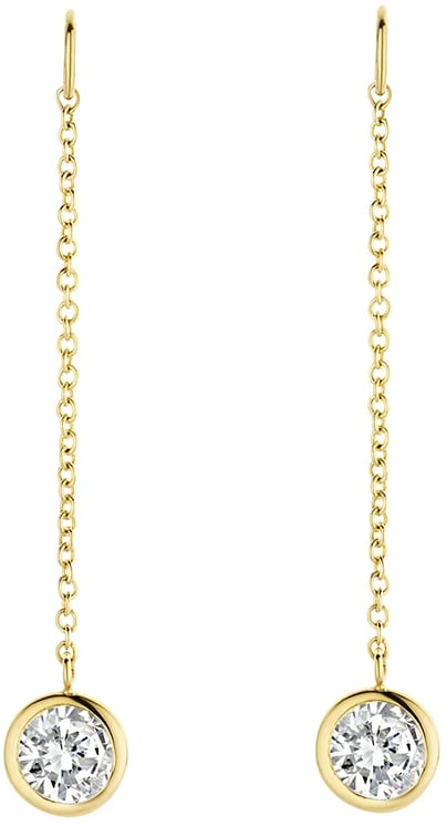 Blush Blush Oorbedels 9083YZI 14k Geelgoud met Zirkonia