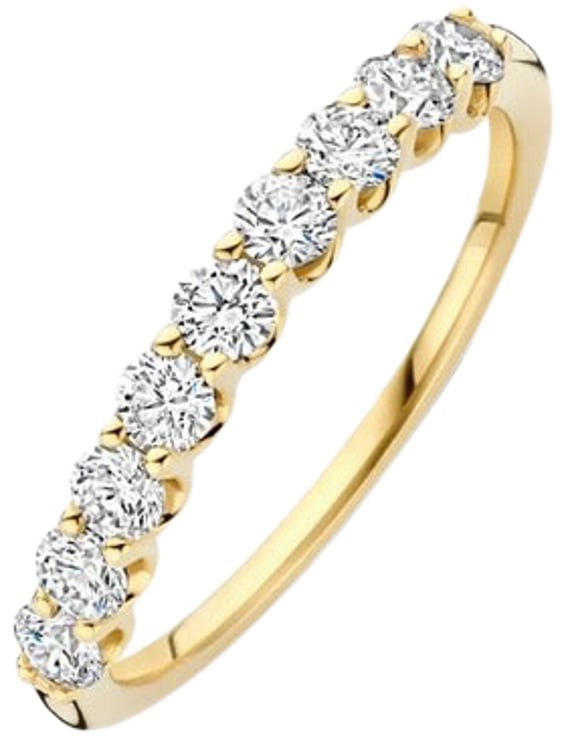 Blush Blush Ring LG1043Y/56 14k Geelgoud met Negen Lab Grown Diamanten maat 56