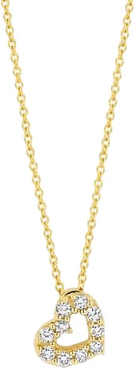 Blush Blush Collier LG3000Y 14k Geelgoud 0.14crt G SI Lab Grown Briljant Hart Hanger 42cm