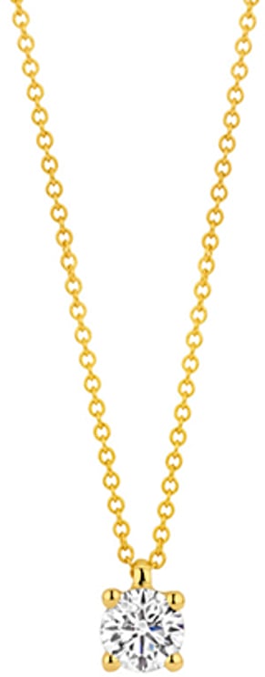 Blush Blush Collier met Hanger LG3003Y 14k Geelgoud met 0.45crt Briljant geslepen Labgrown Diamant G SI 42cm