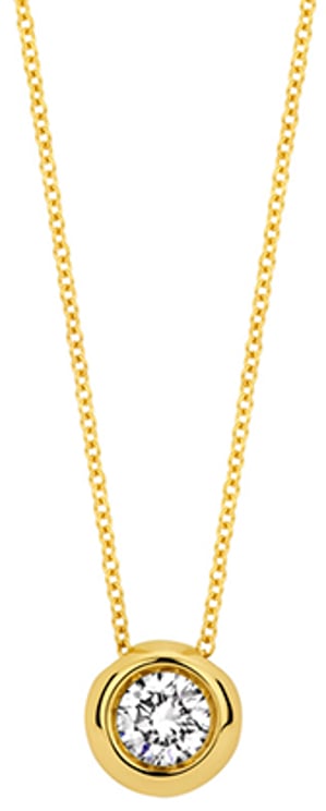 Blush Blush Collier LG3007Y 14k Geelgoud 0.25crt G SI Lab Grown Diamant 42cm