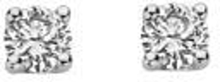 Blush Blush Oorbellen LG7000W 14k Witgoud met 2-0.20crt H SI Briljant geslepen Labgrown Diamant 2.9mm