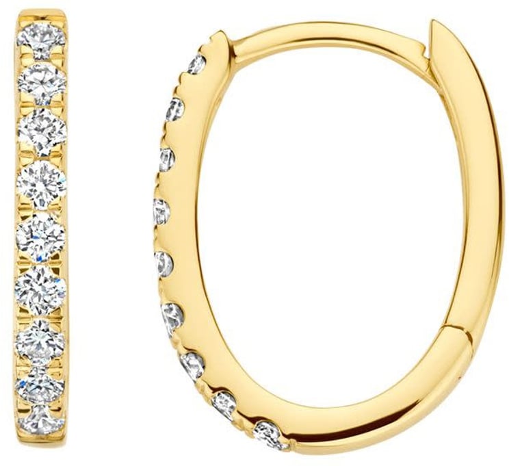 Blush Blush Oorbellen LG7008Y 14k Geelgoud Labgrown Diamant Klapoorringen