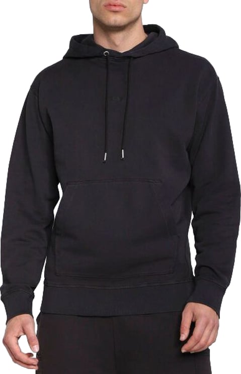 Boss Hugo Boss Dark Blue Cotton Logo Details Hooded Sweatshirt