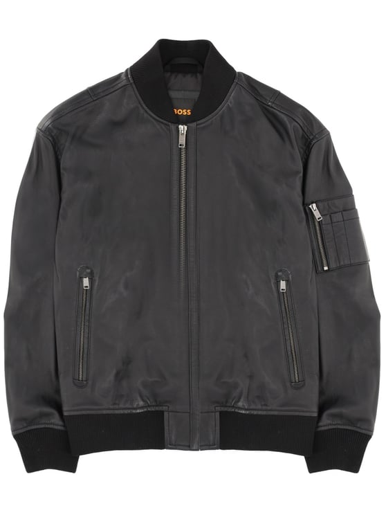Boss Jakri Black Lamb Leather Jacket