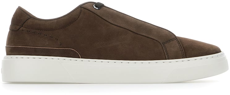 Boss Hugo Boss Dark brown nabuk sneakers
