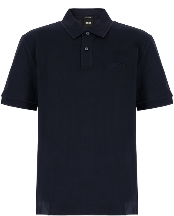 Boss Hugo Boss Midnight blue piquet polo shirt