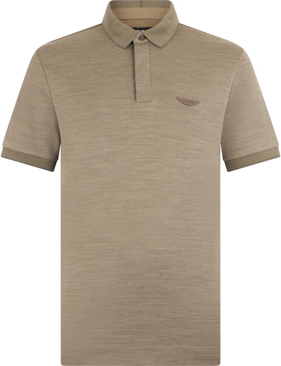 Boss Cotton and wool blend polo