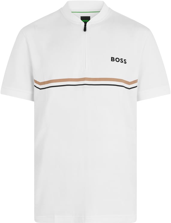 Boss Jersey zip T-shirt