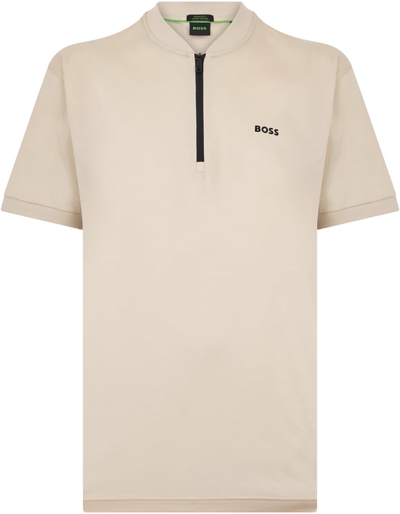 Boss T-shirt with zip collar