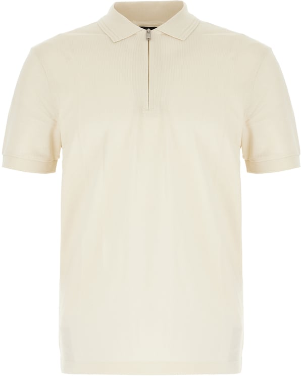 Boss Hugo Boss Sand cotton blend polo shirt