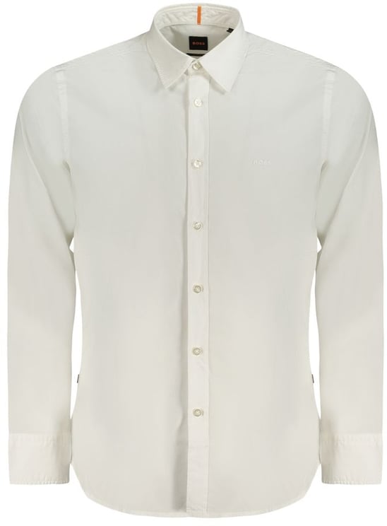 Boss Hugo Boss White Cotton Men Shirt