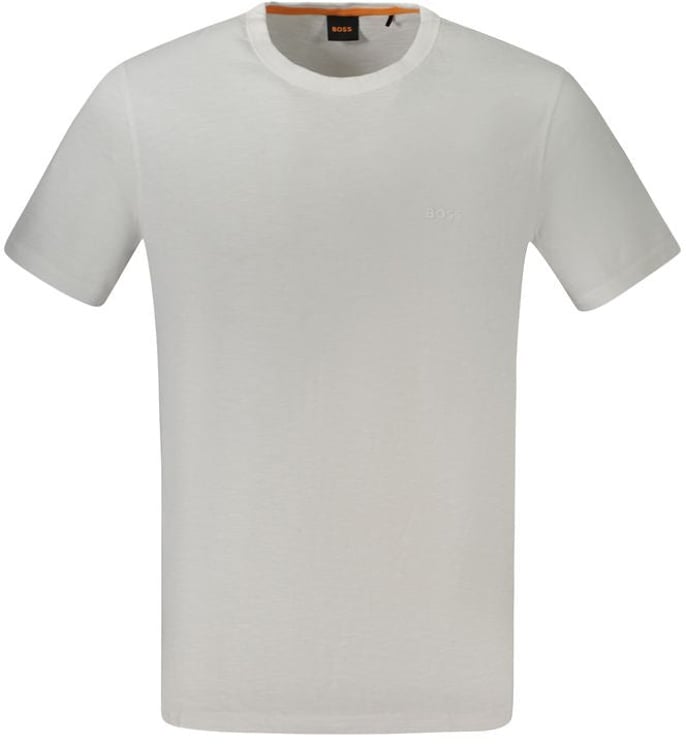 Boss Hugo Boss White Cotton Mens T-Shirt