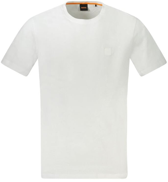 Boss Hugo Boss White Cotton Men T-Shirt