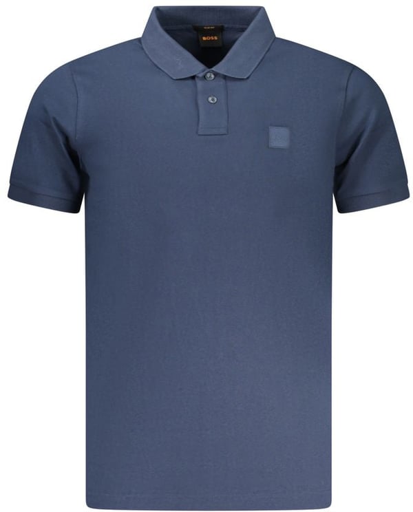 Boss Hugo Boss Blue Cotton Men Polo Shirt