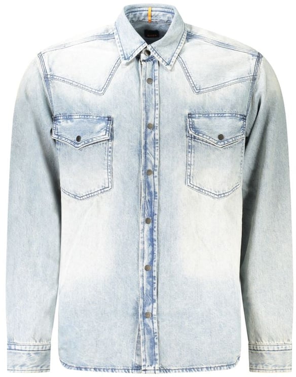 Boss Hugo Boss Blue Cotton Shirt