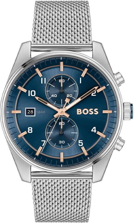Boss BOSS Horloge HB1514149 Skytraveller Staal Quartz Chronograaf 44 mm