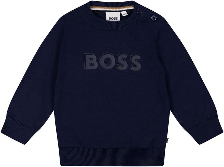 Boss Boss Baby Jongens Trui In Navy