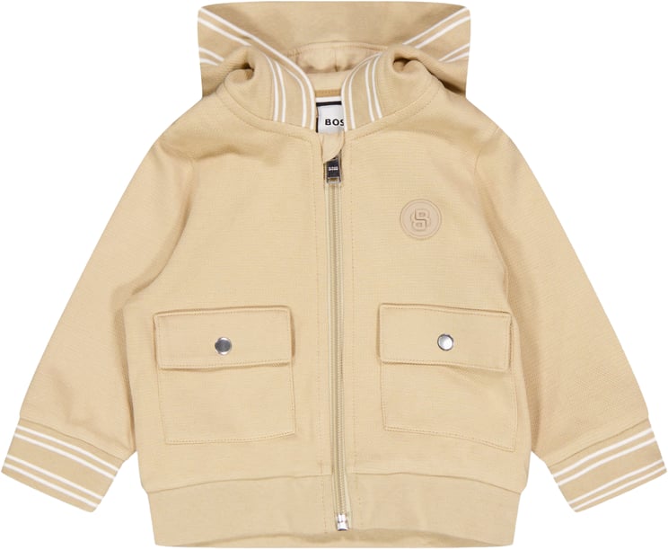 Boss Boss Baby Jongens Vest In Beige