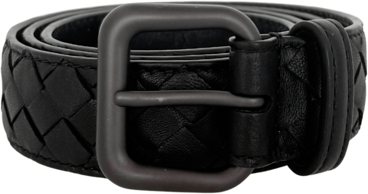 Bottega Veneta Bottega Veneta belt in Intrecciato leather 80cm black / very good