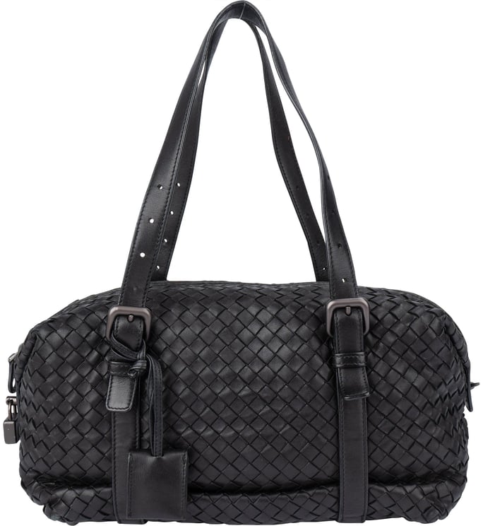 Bottega Veneta Bottega Veneta Black Intrecciato Leather