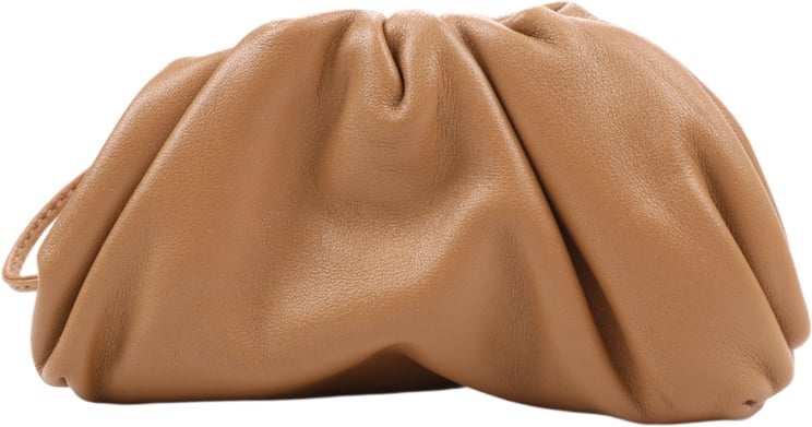 Bottega Veneta Bottega Veneta Micro The Pouch Leather Crossbody bag in Almond