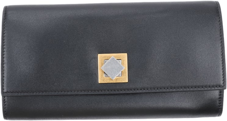 Bottega Veneta Bottega Veneta Black Smooth Leather Continental Wallet