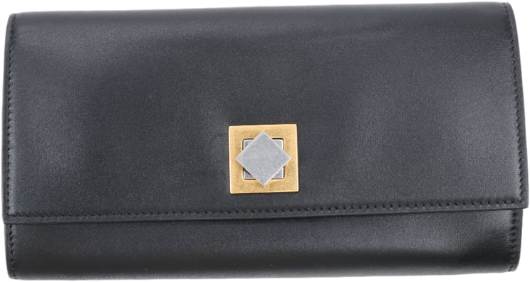 Bottega Veneta Bottega Veneta Black Smooth Leather Continental Wallet