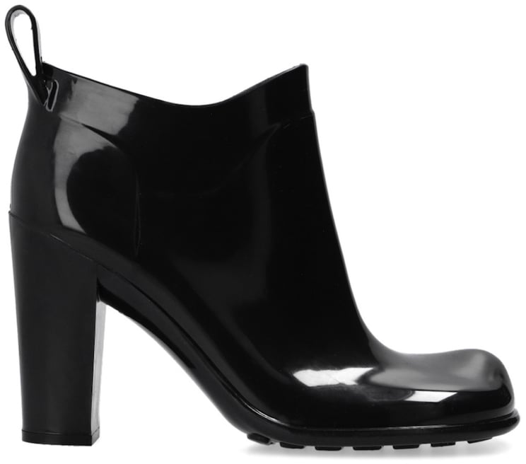 Bottega Veneta Shine Square Toe Ankle Boots