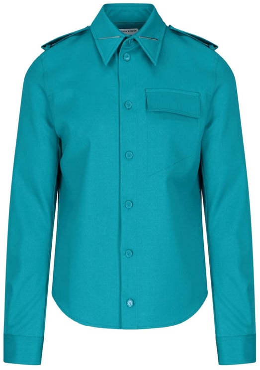 Bottega Veneta Bottega Veneta Grain De Poudre Wool Shirt