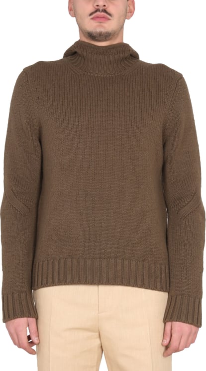 Bottega Veneta Textured Jersey Sweatshirt with Hood and Ribbed Cuffs