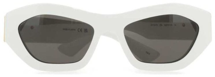 Bottega Veneta Hexagonal Faceted Acetate Sunglasses