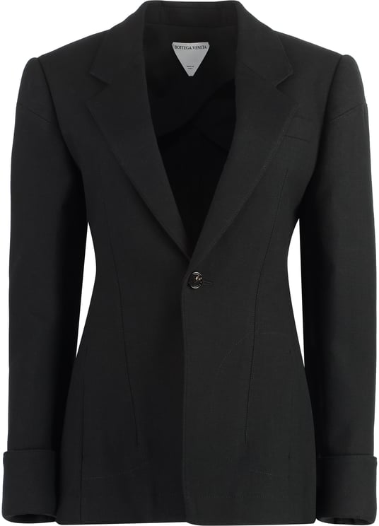 Bottega Veneta Cotton blend single-breast jacket