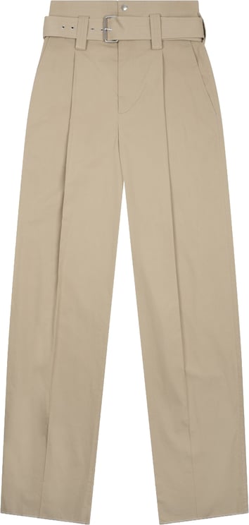 Bottega Veneta High Waist Wide Leg Pants With Belt
