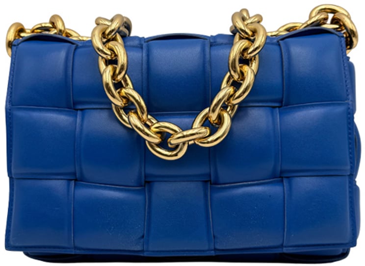 Bottega Veneta Bottega Veneta Padded Cassette Chain - Cobalt Blue