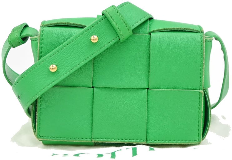 Bottega Veneta Bottega Veneta Cassette Crossbody Bag Maxi Intrecciato Leather Candy
