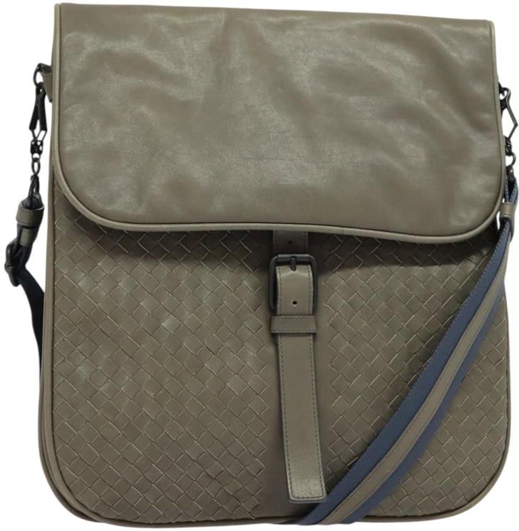 Bottega Veneta Bottega Veneta Vintage Flap Shoulder Bag Intrecciato leather