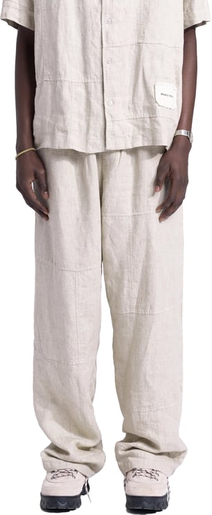 Bram's Fruit Linen Repair Trousers - Natural Linen