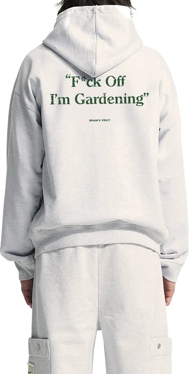 Bram's Fruit Distressed “F*ck Off” Hoodie - Grey Melange