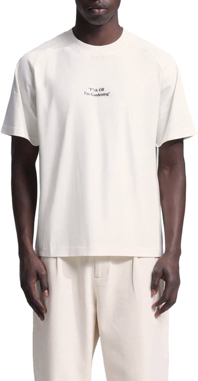 Bram's Fruit "F*ck Off I'm Gardening" Raglan T-shirt - White