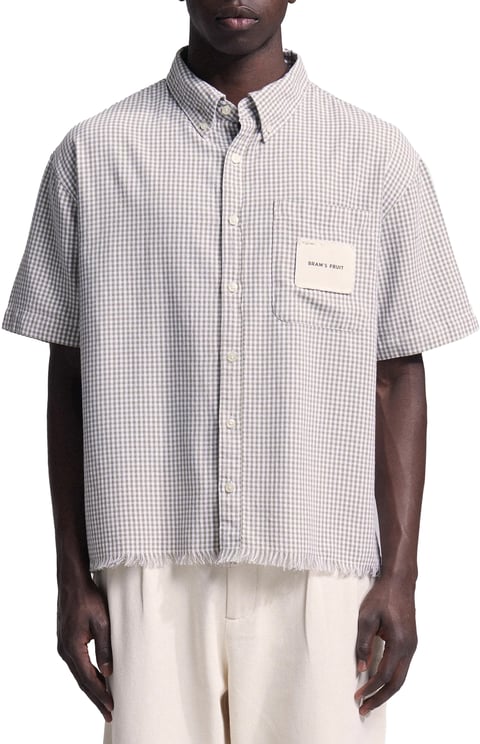 Bram's Fruit Distressed Farmer's Shirt Shortsleeve - Olive Green