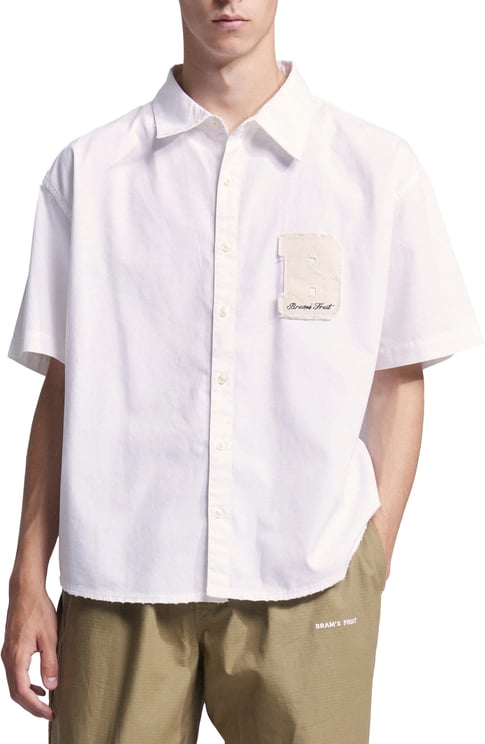 Bram's Fruit Shortsleeve Varsity Shirt - White