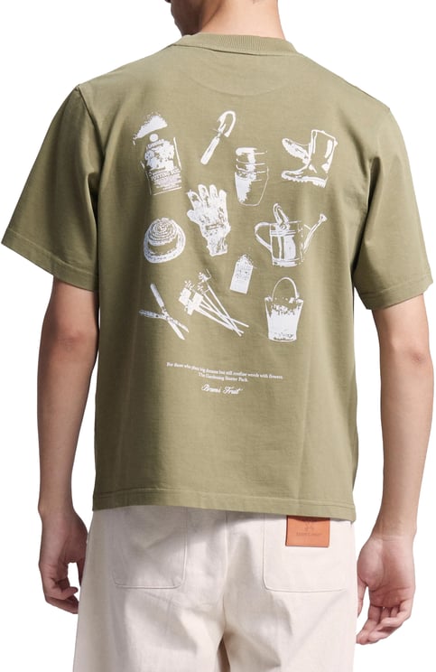Bram's Fruit Gardening Kit T-shirt - Olive Green