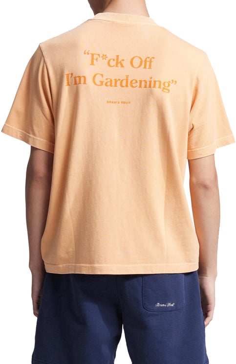 Bram's Fruit Distressed F*ck Off I'm Gardening T-shirt - Washed Orange
