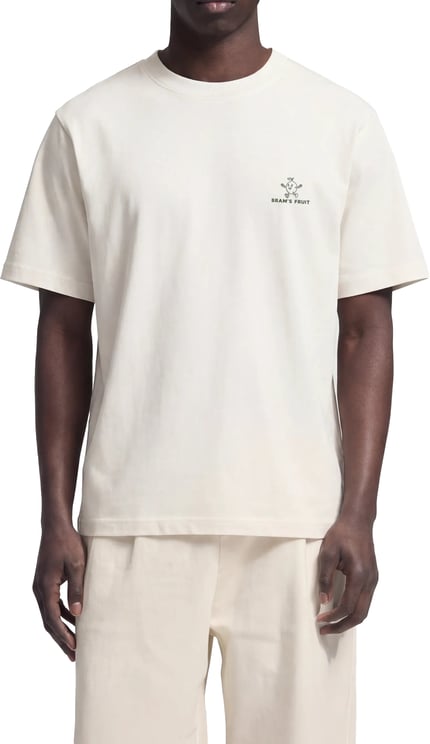 Bram's Fruit Lemon Outline T-shirt - White
