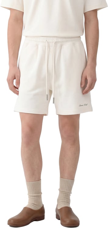 Bram's Fruit Script Logo Shorts - Off White