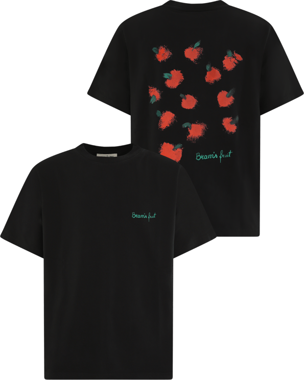 Bram's Fruit Heren Fruit Acrylic T-Shirt Zwart