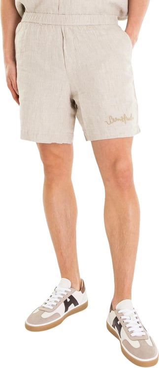 Bram's Fruit Heren Garden Hose Linen Short Beige