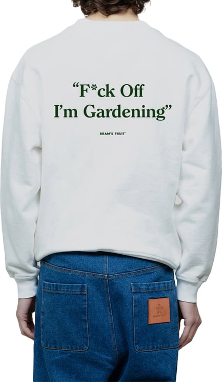 Bram's Fruit F*ck Off I'm Gardening Crewneck - White