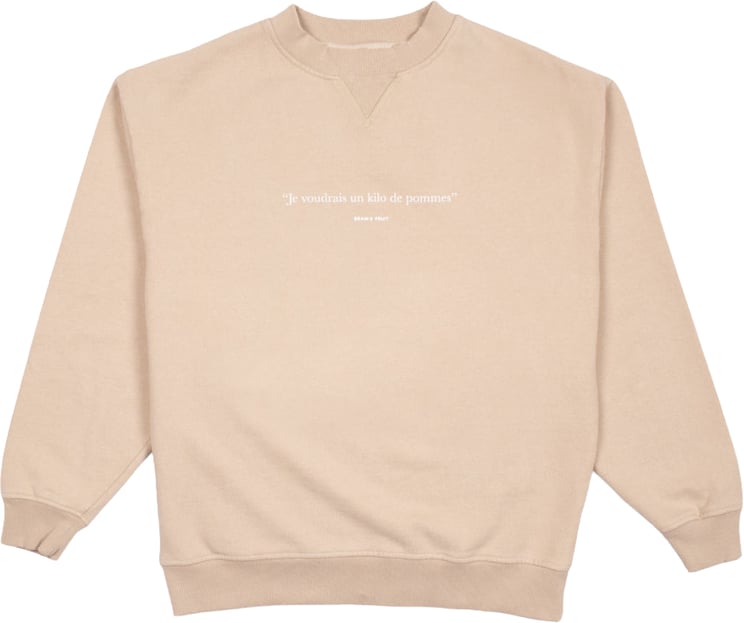 Bram's Fruit Distressed Crewneck - Beige